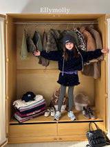 ［ELLY MOLLY］Dot frill pants