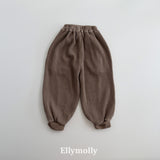［ELLY MOLLY］Waffle jogger pants