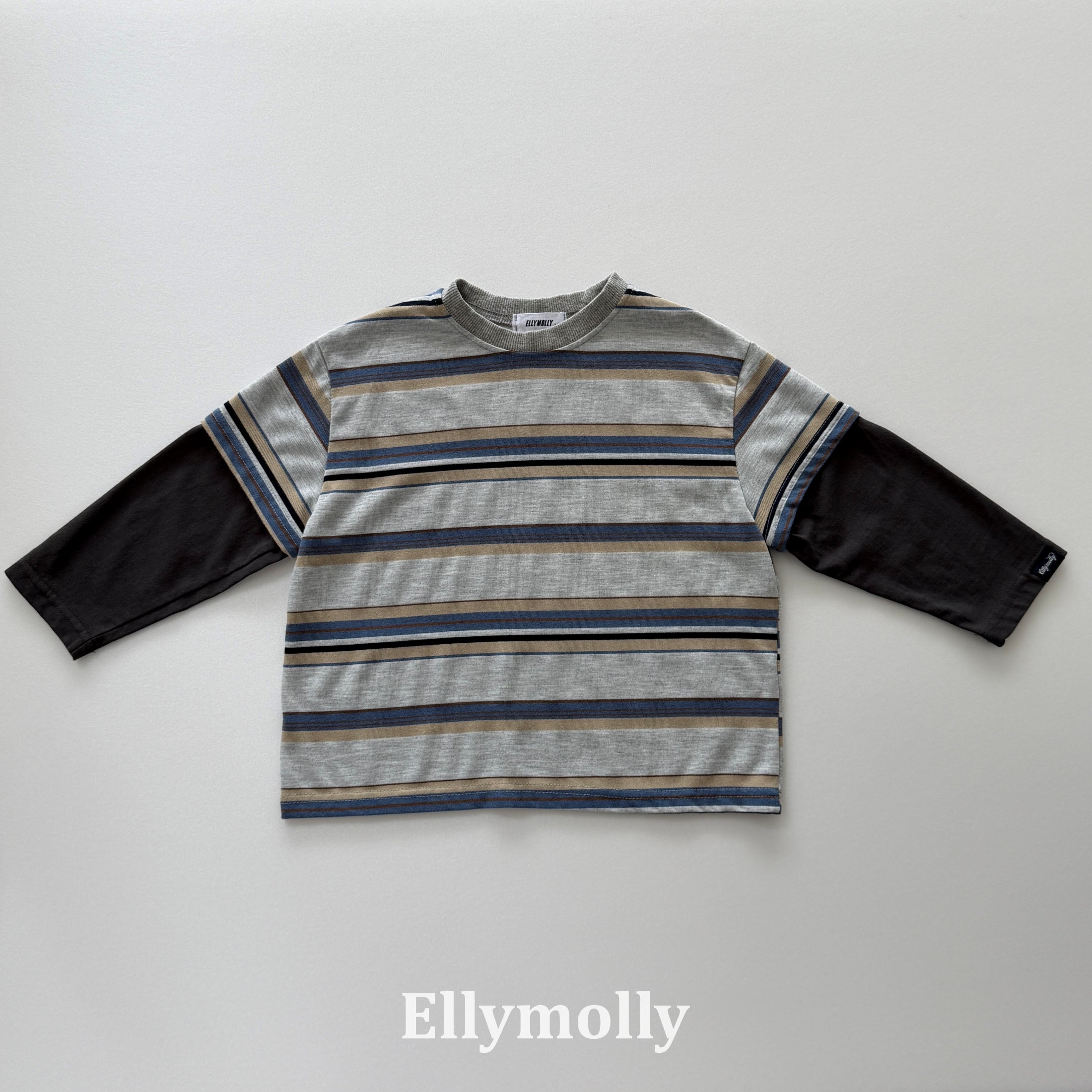 ［ELLY MOLLY］Campus layered tee