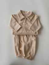 ［Aosta］Mulmul Collar Tee