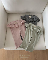 ［Aosta］Kiki Frill Check Pants