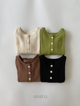 ［Aosta］Butter Button Tee