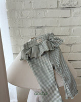 ［Aosta］Kiki Frill Check Pants