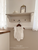 Peony lace wing rompers