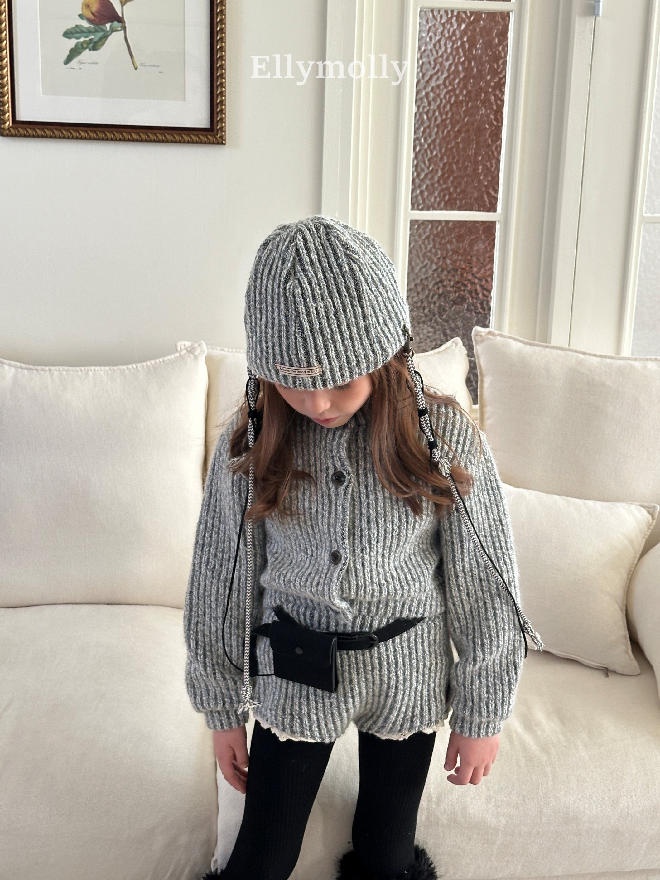 ［ELLY MOLLY］Muffin wool knit pants