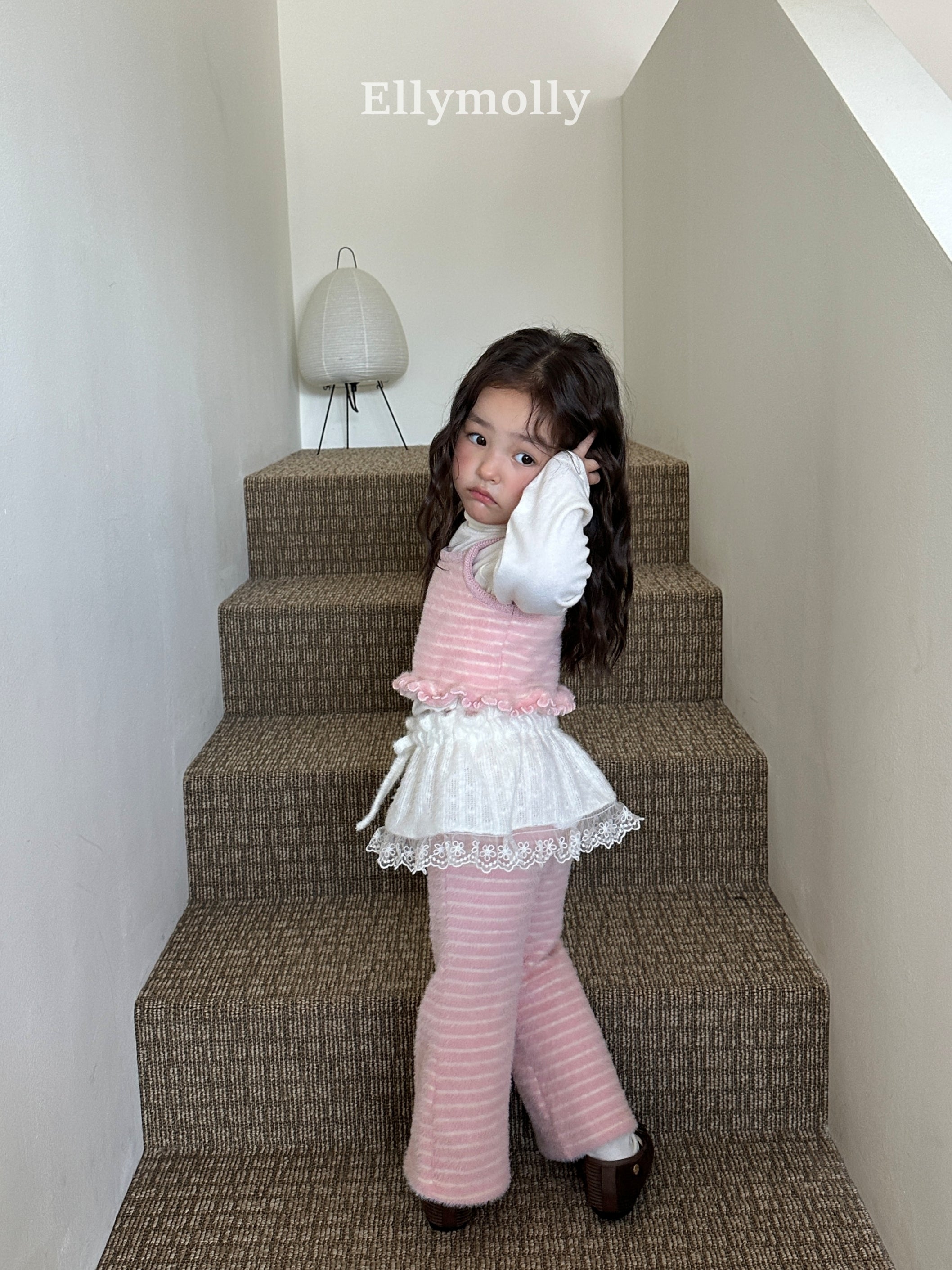 ［ELLY MOLLY］Blooming knit skirt