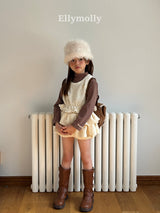 ［ELLY MOLLY］Velvet crunch vest