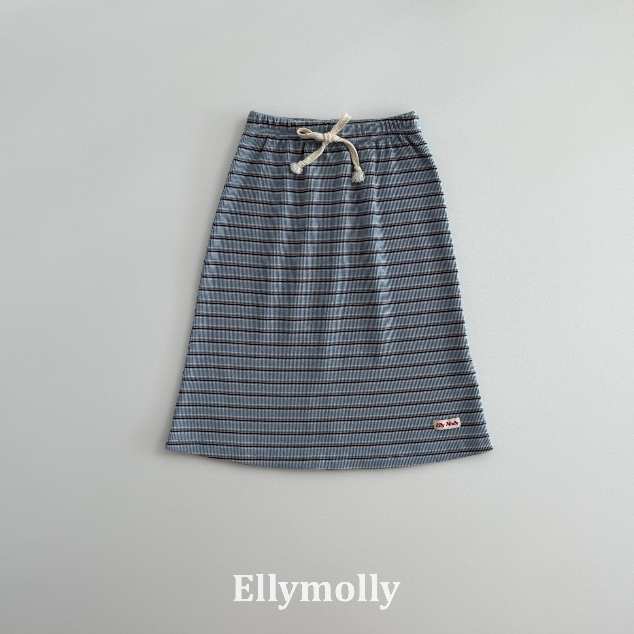 ［ELLY MOLLY］Shadow stripe long skirt