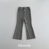 ［ELLY MOLLY］Mellow rib flare pants