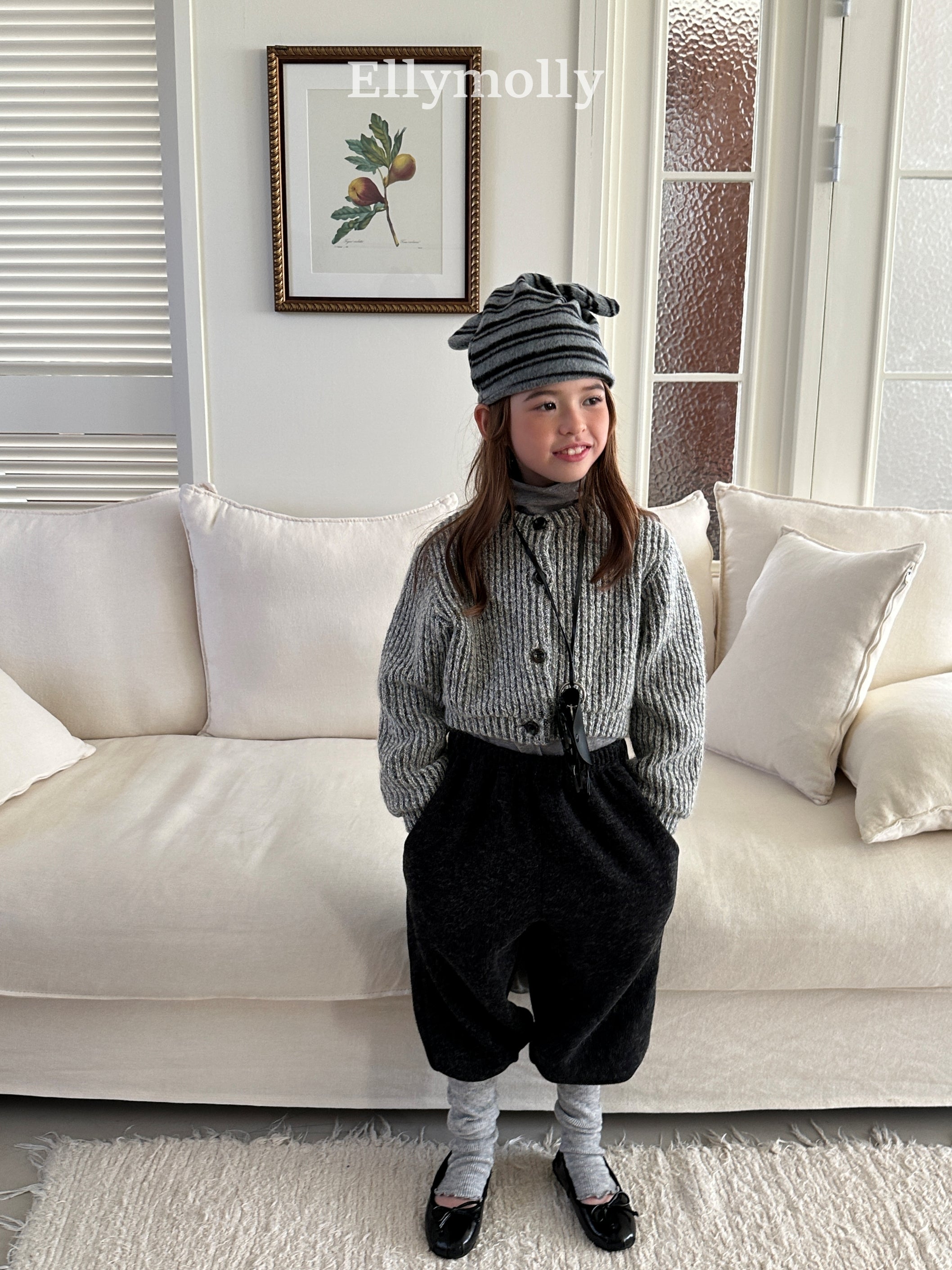 ［ELLY MOLLY］Snow warm turtleneck tee