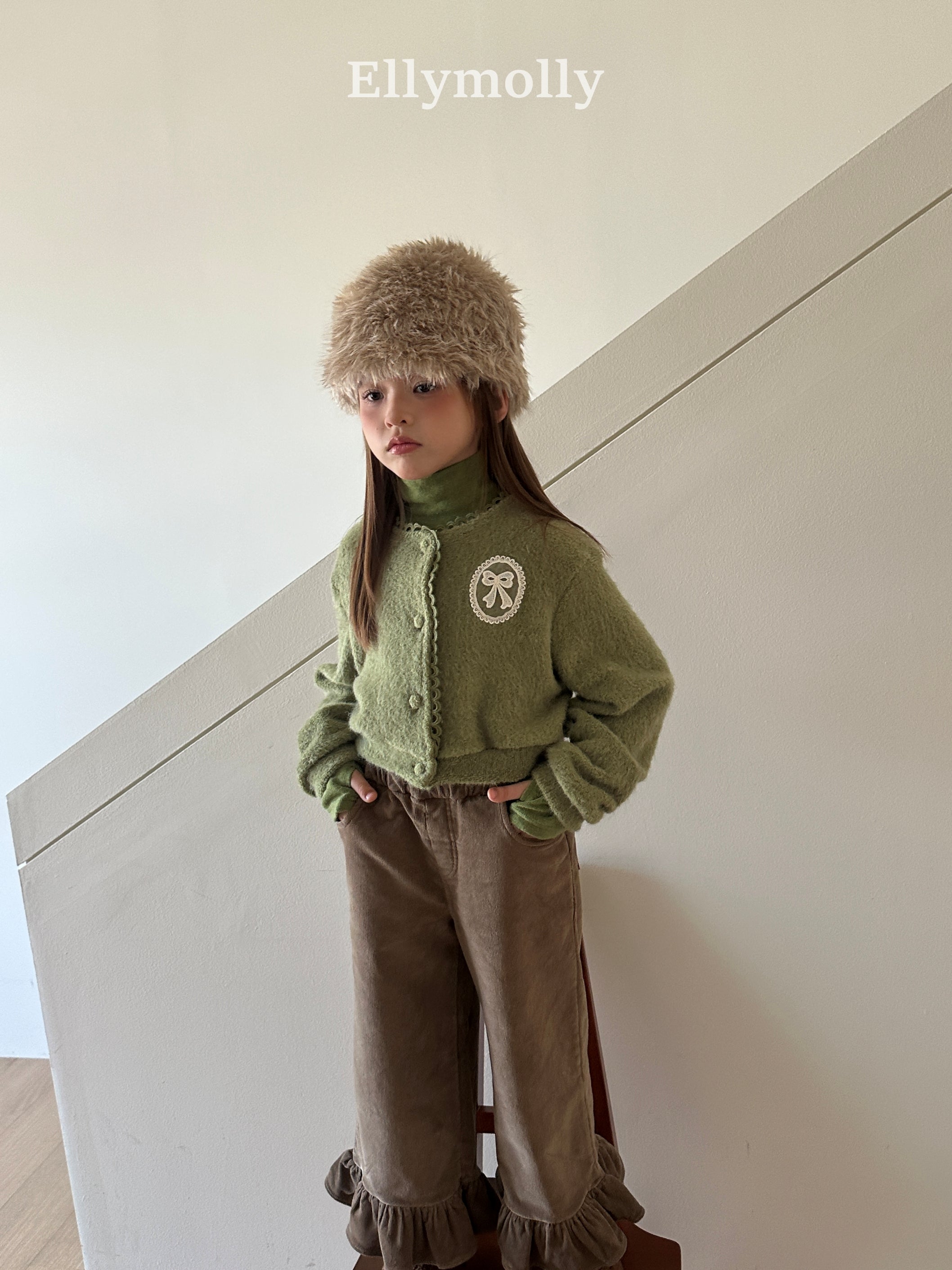 ［ELLY MOLLY］Fudge hug cardigan