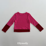 ［ELLY MOLLY］Rolling layered tee