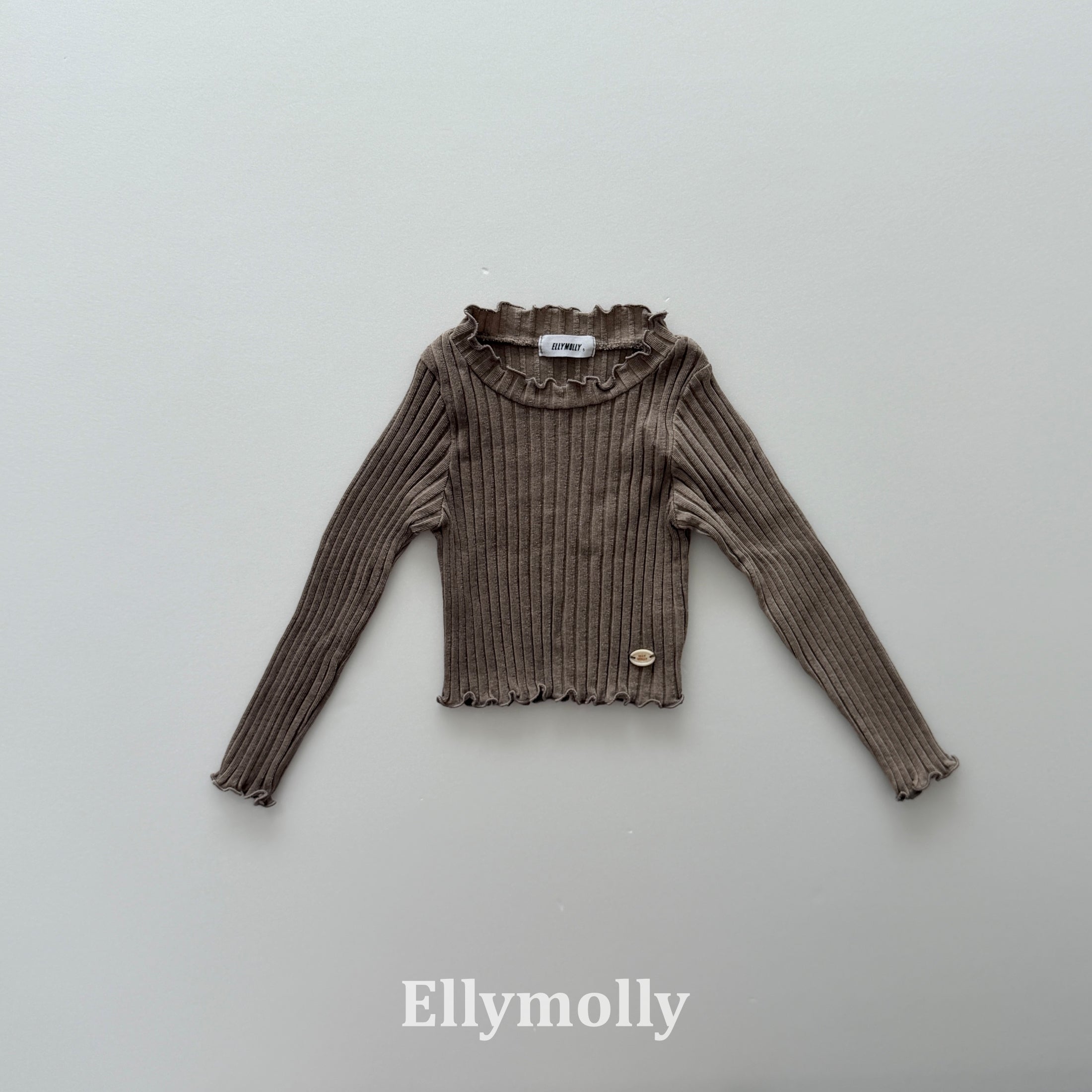 ［ELLY MOLLY］Dine wave rib tops