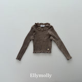 ［ELLY MOLLY］Dine wave rib tops