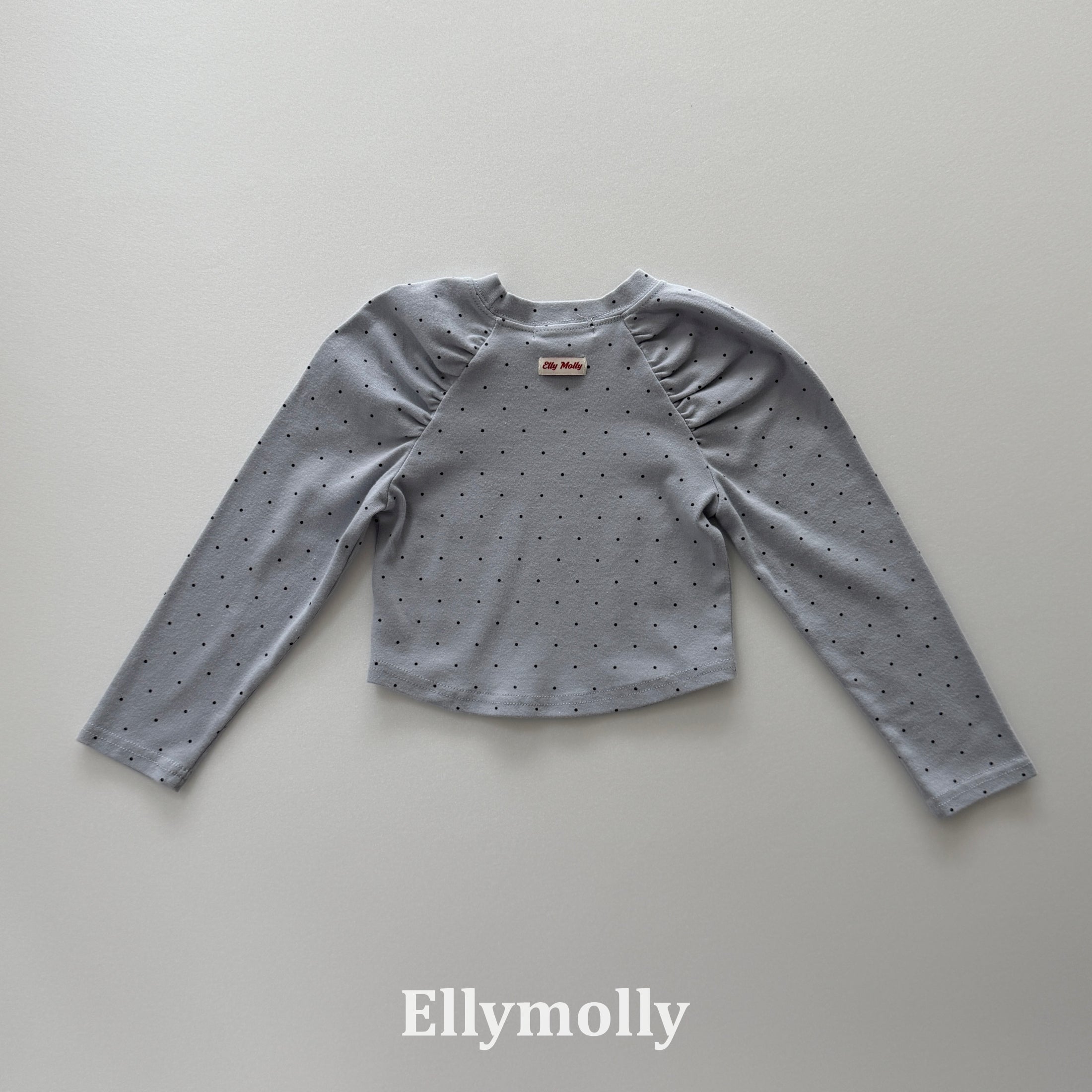 ［ELLY MOLLY］Giselle dot shirring tee