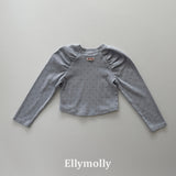 ［ELLY MOLLY］Giselle dot shirring tee