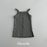 ［ELLY MOLLY］Rib layered camisole tops