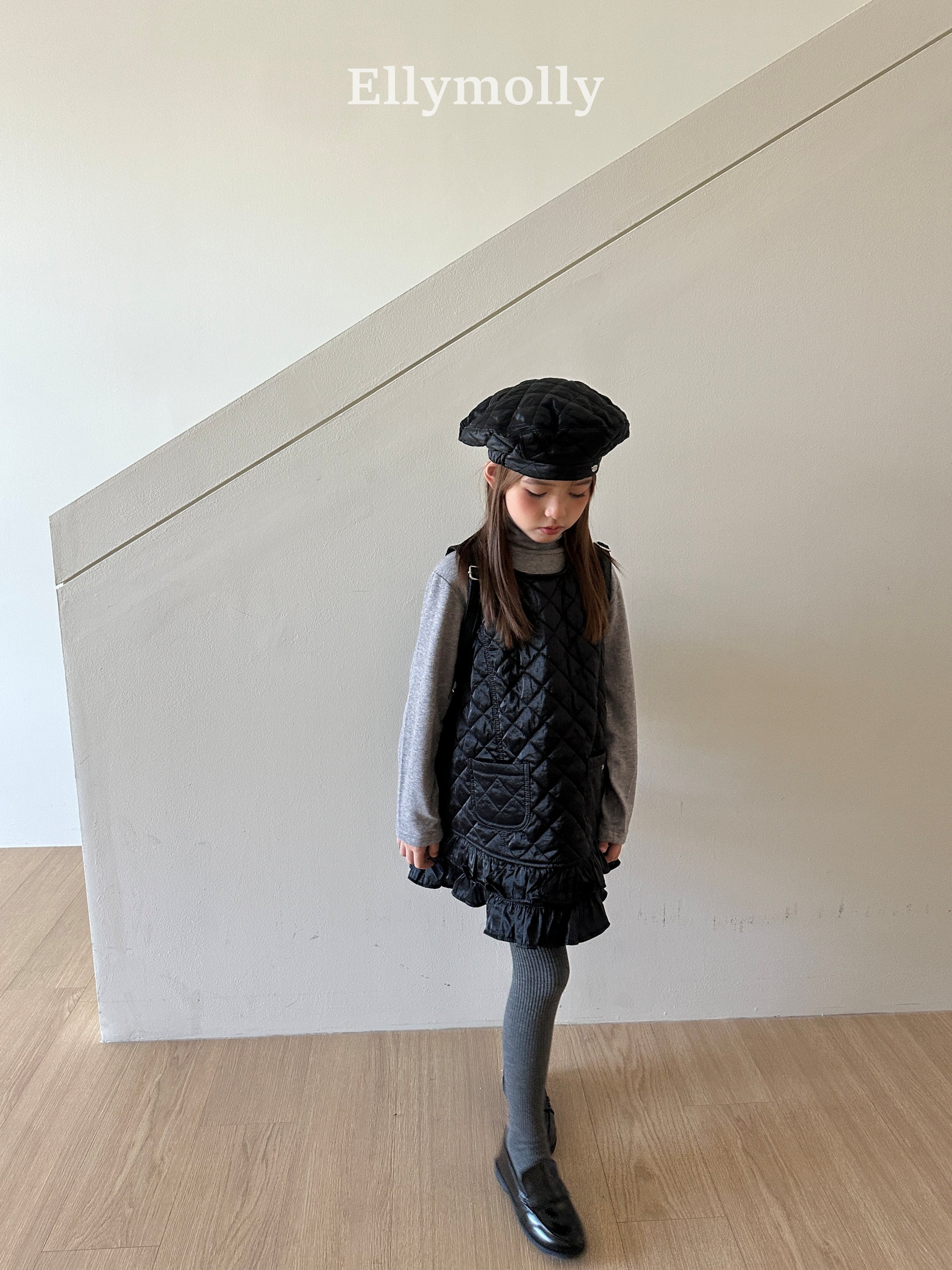 ［ELLY MOLLY］Twinkle quilting one-piece