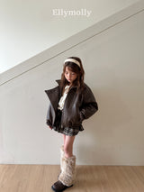 ［ELLY MOLLY］Miso check wrap pants