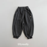 ［ELLY MOLLY］Waffle jogger pants