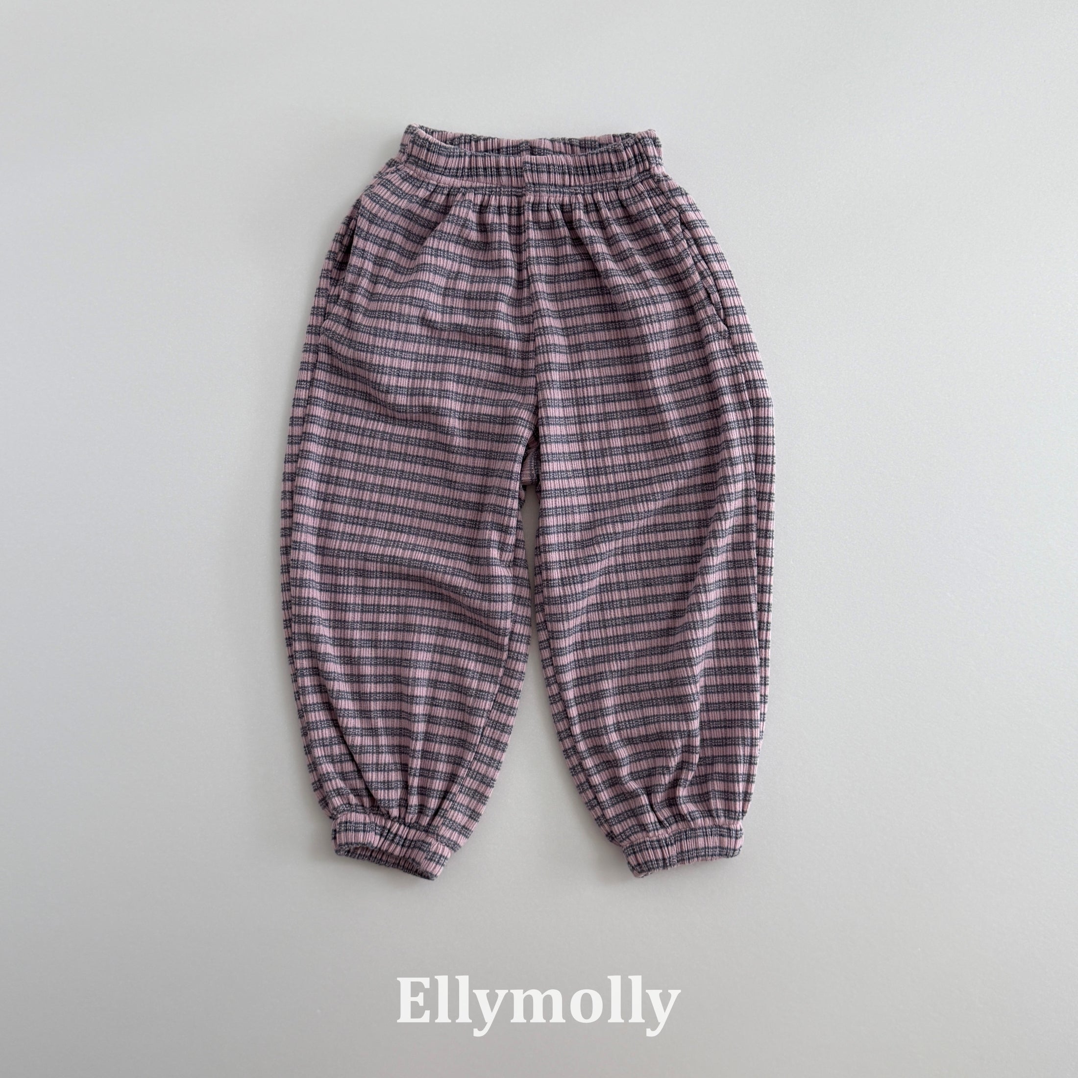 ［ELLY MOLLY］Loen stripe jogger pants