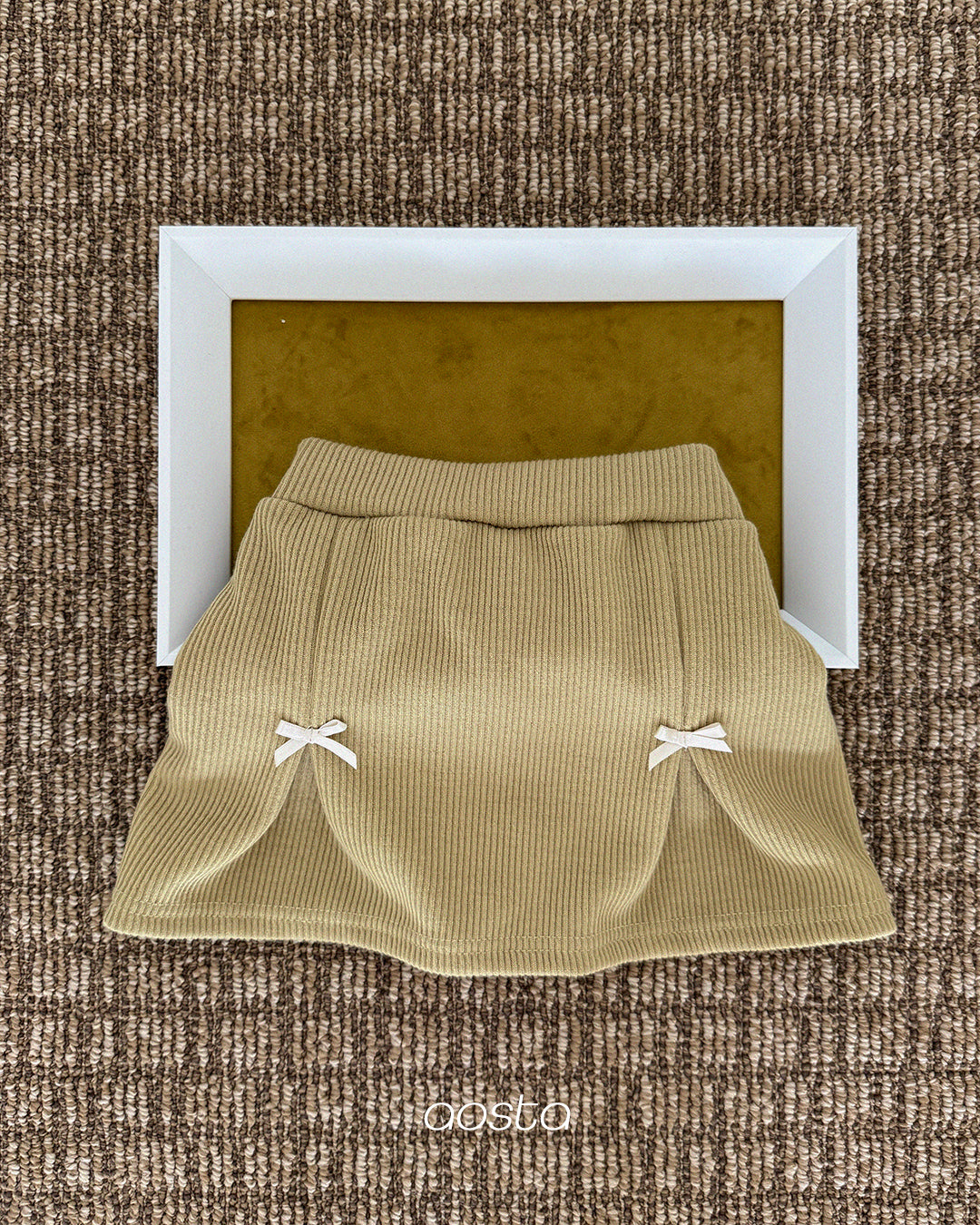 ［Aosta］Bibi Ribbon Skirt Pants