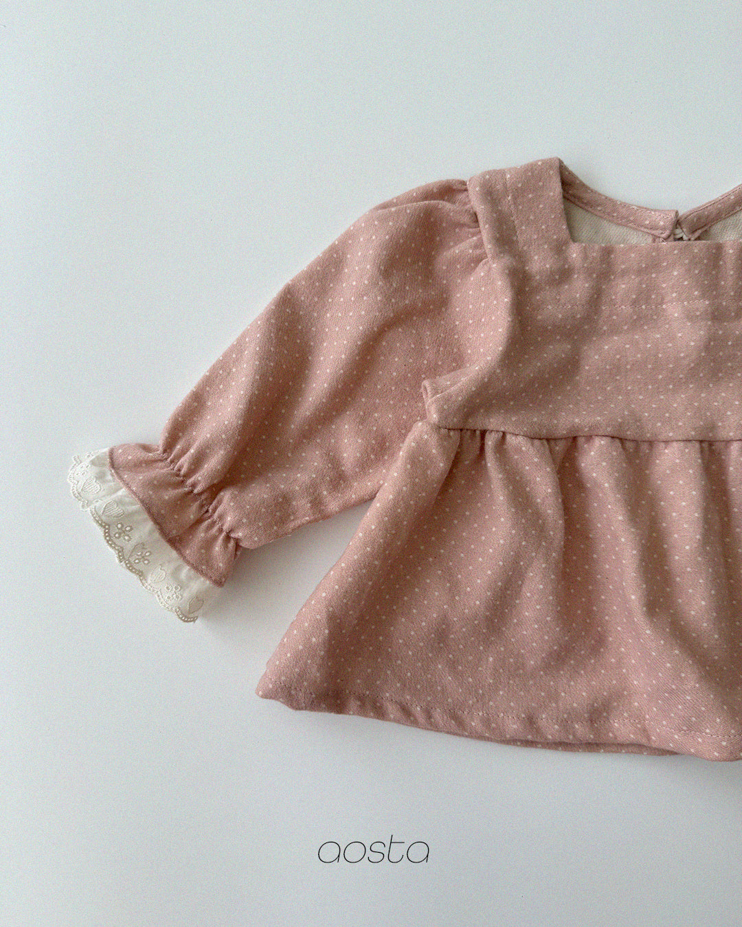 ［Aosta］Milk Dot Blouse