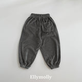 ［ELLY MOLLY］Velvet stripe jogger pants