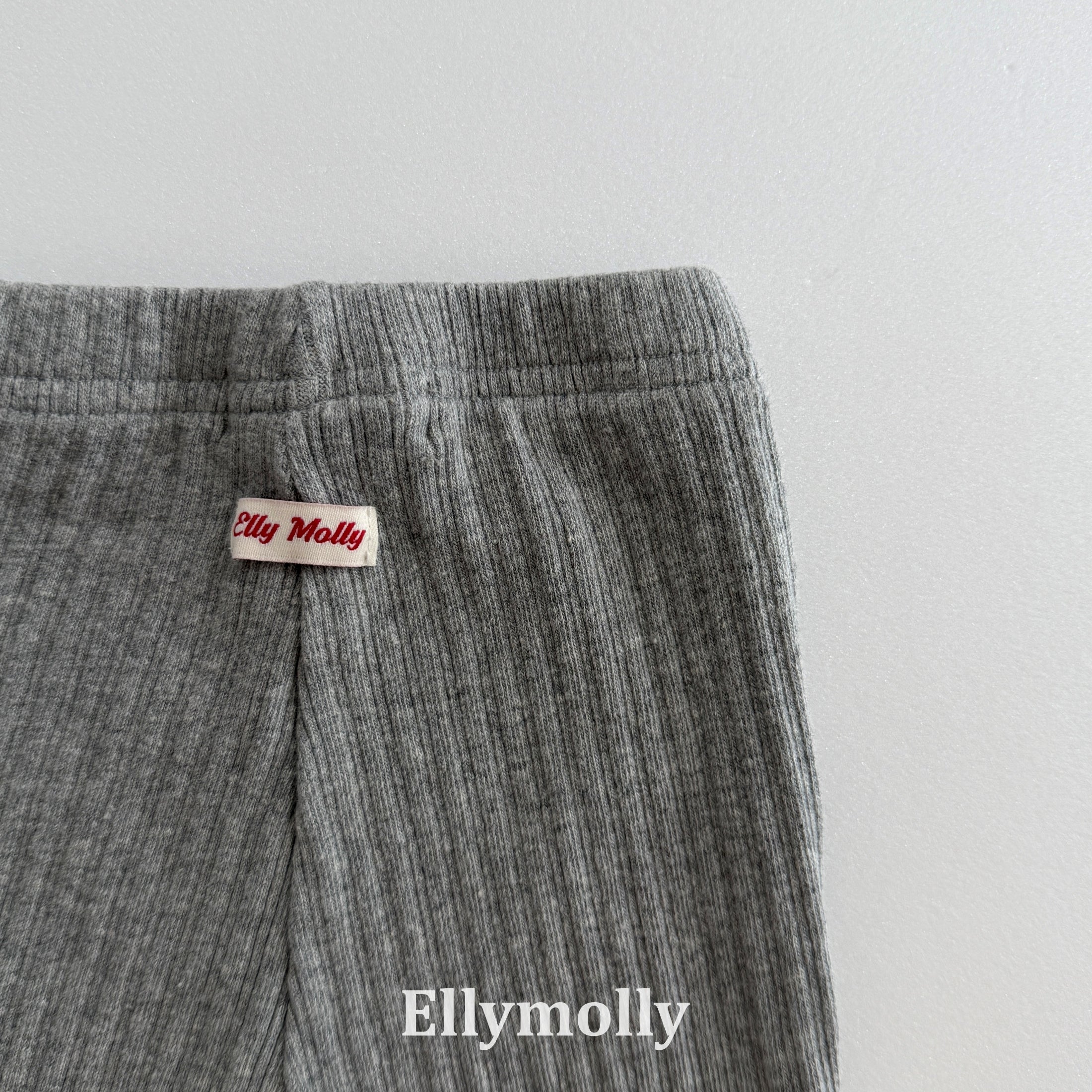 ［ELLY MOLLY］Mellow rib flare pants