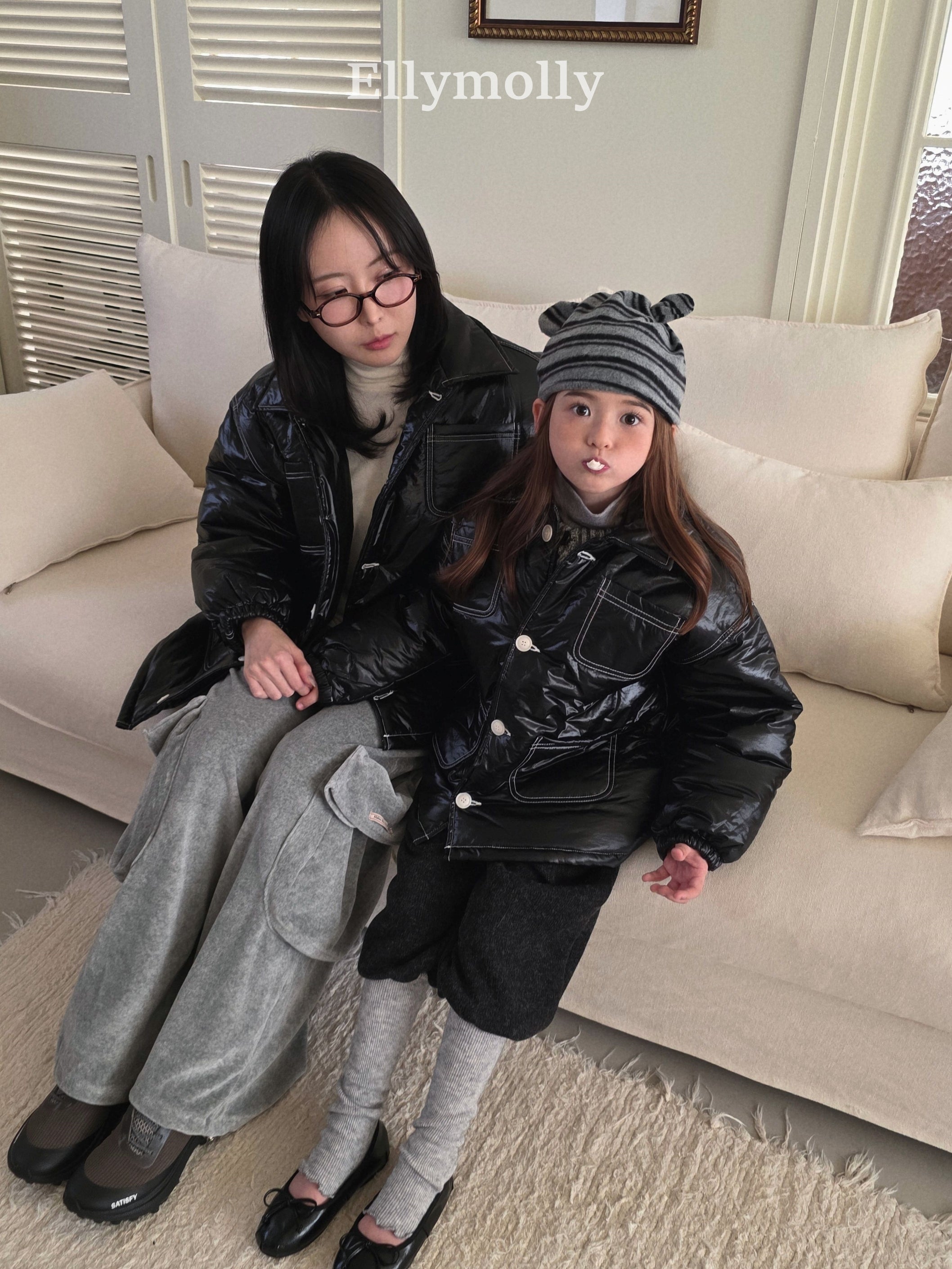 ［ELLY MOLLY］Point warm pants