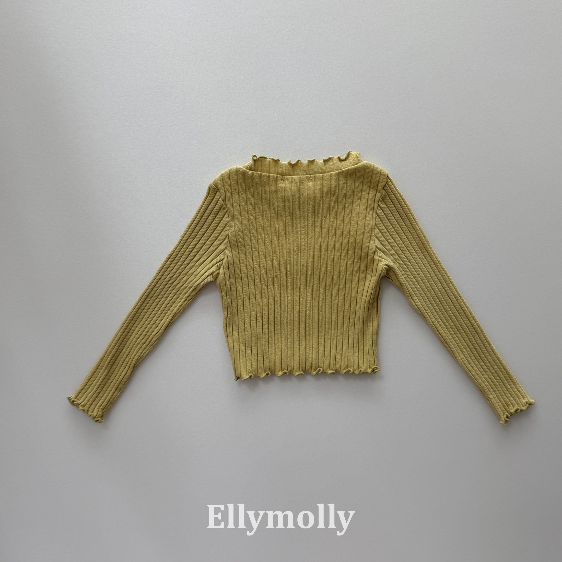 ［ELLY MOLLY］Dine wave rib tops