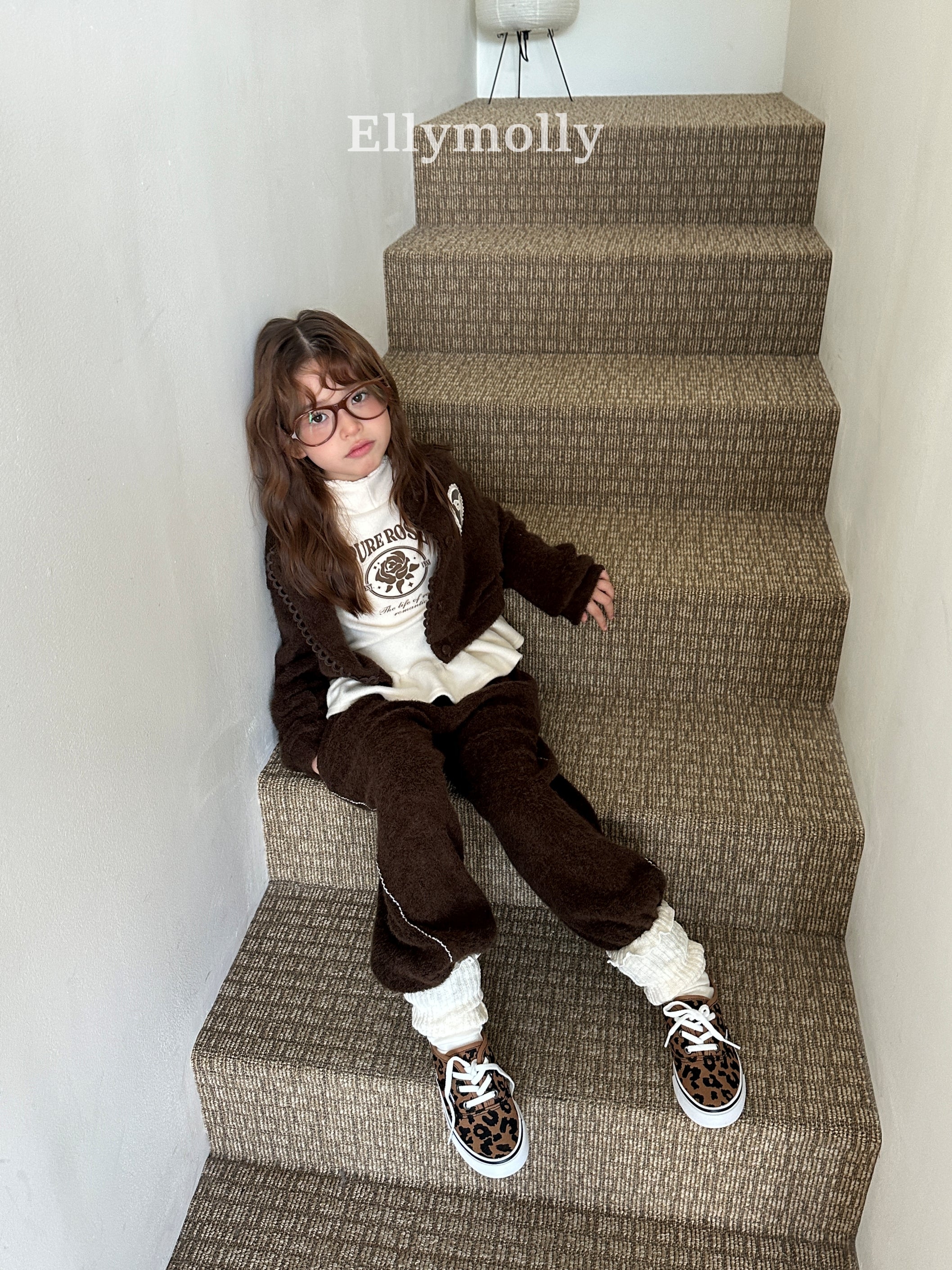 ［ELLY MOLLY］Rose frill hoodie