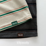 ［ELLY MOLLY］Domino stripe pigment tee