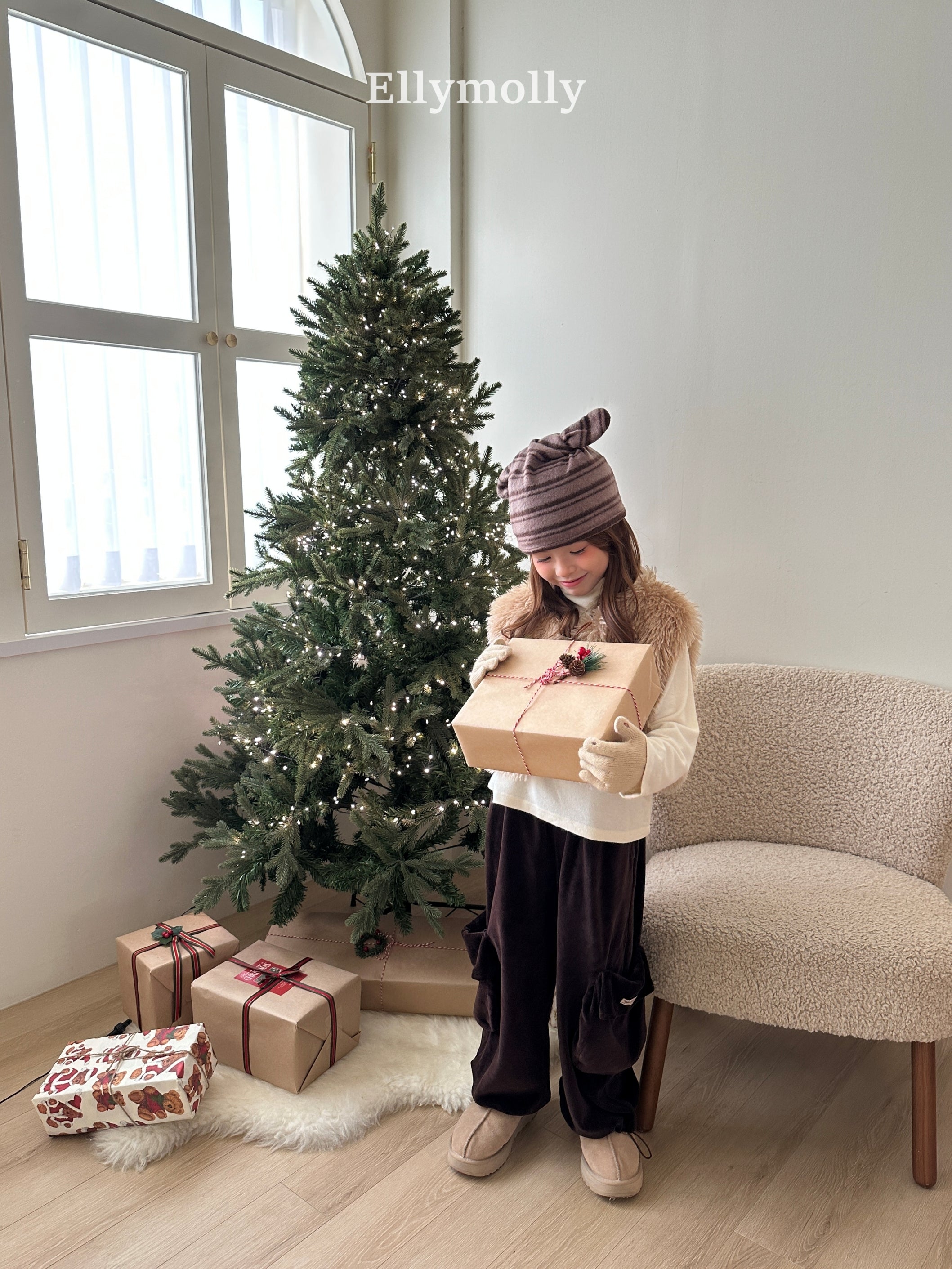 ［ELLY MOLLY］Fluffy vest