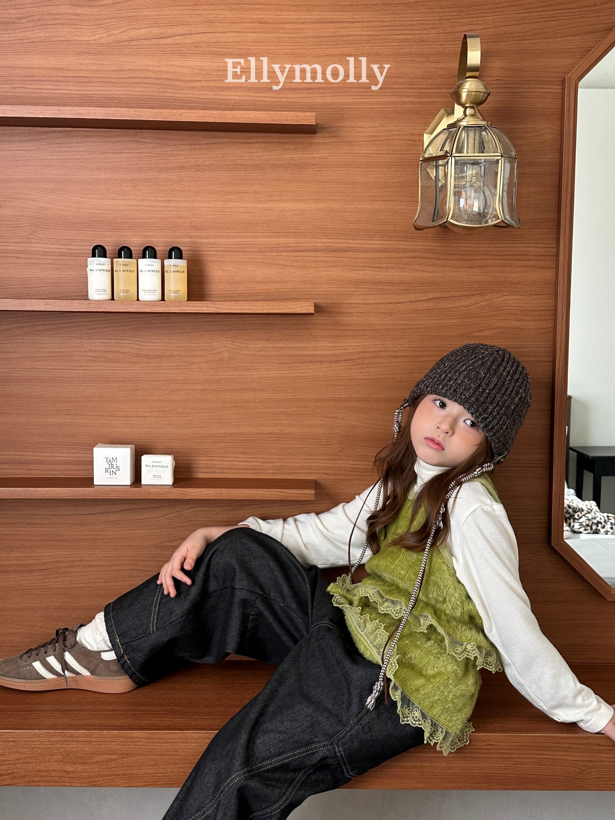 ［ELLY MOLLY］Blooming knit bustier