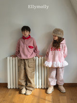 ［ELLY MOLLY］Gray heart jogger pants