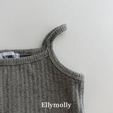 ［ELLY MOLLY］Rib layered camisole tops