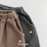 ［ELLY MOLLY］Waffle jogger pants
