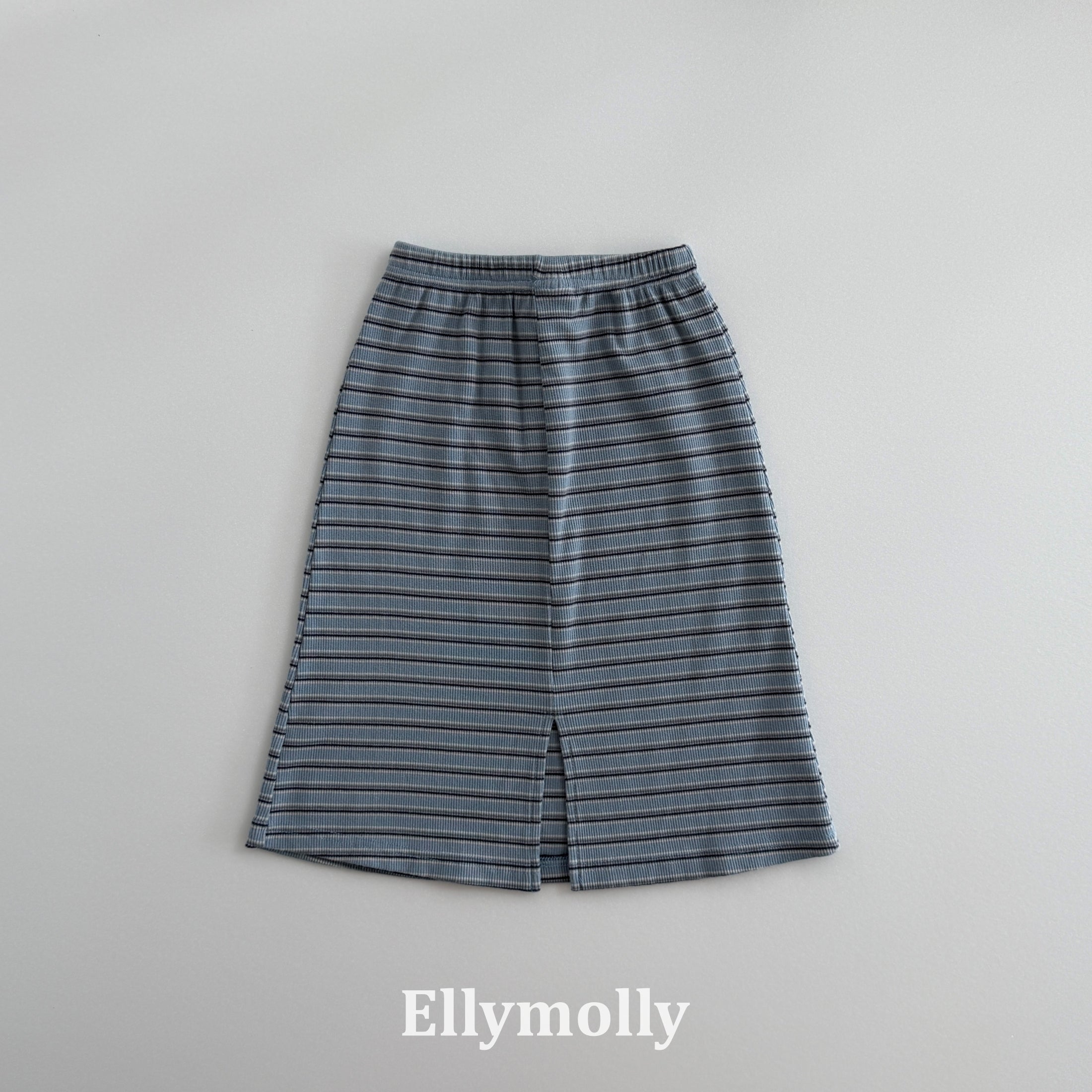 ［ELLY MOLLY］Shadow stripe long skirt
