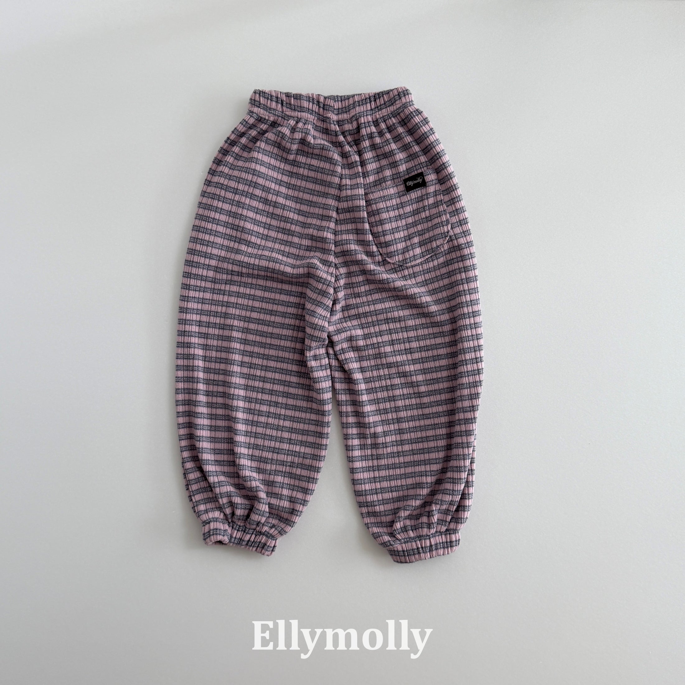 ［ELLY MOLLY］Loen stripe jogger pants