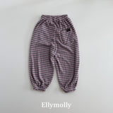 ［ELLY MOLLY］Loen stripe jogger pants