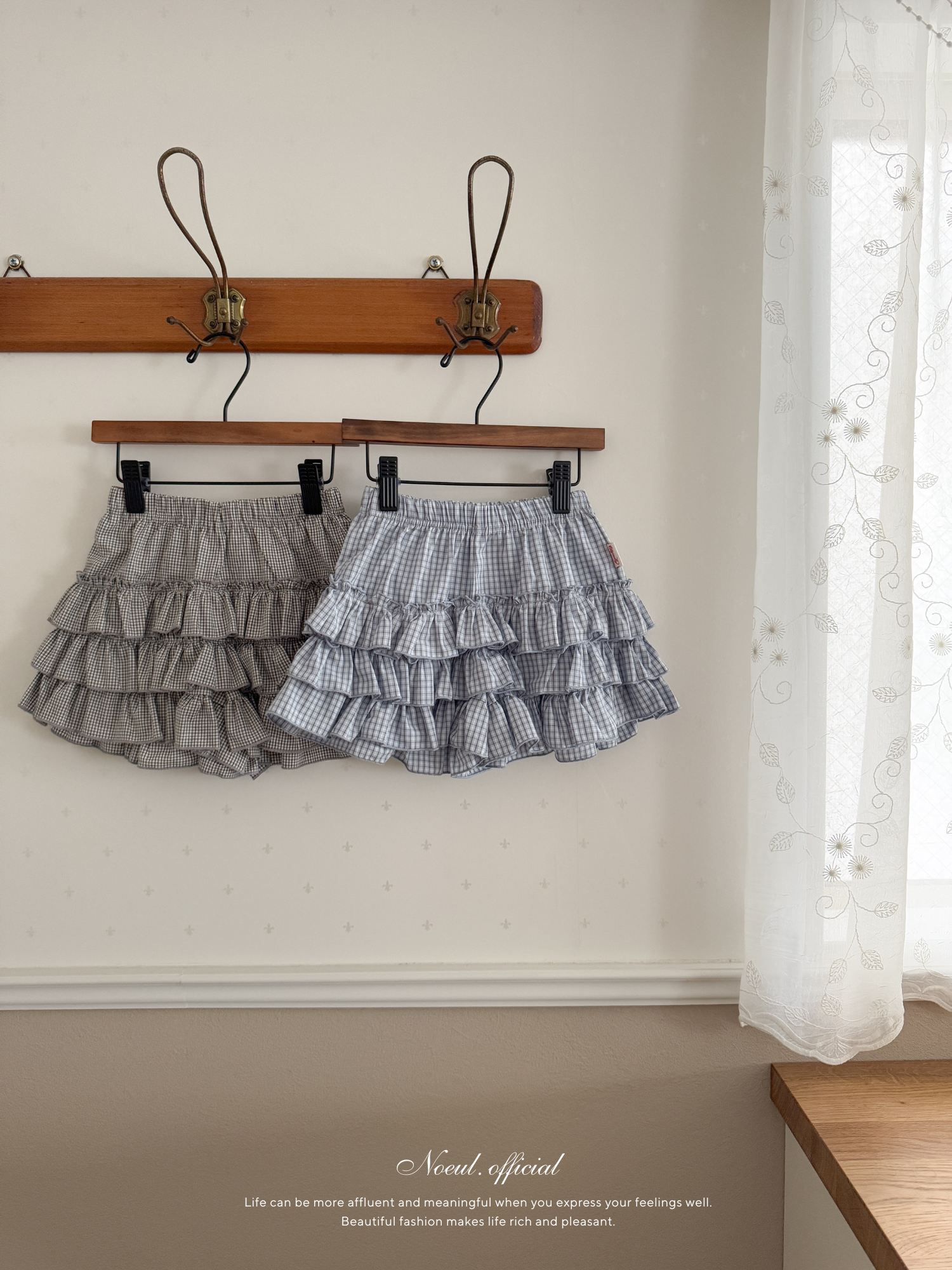 Lulu check cancan pants