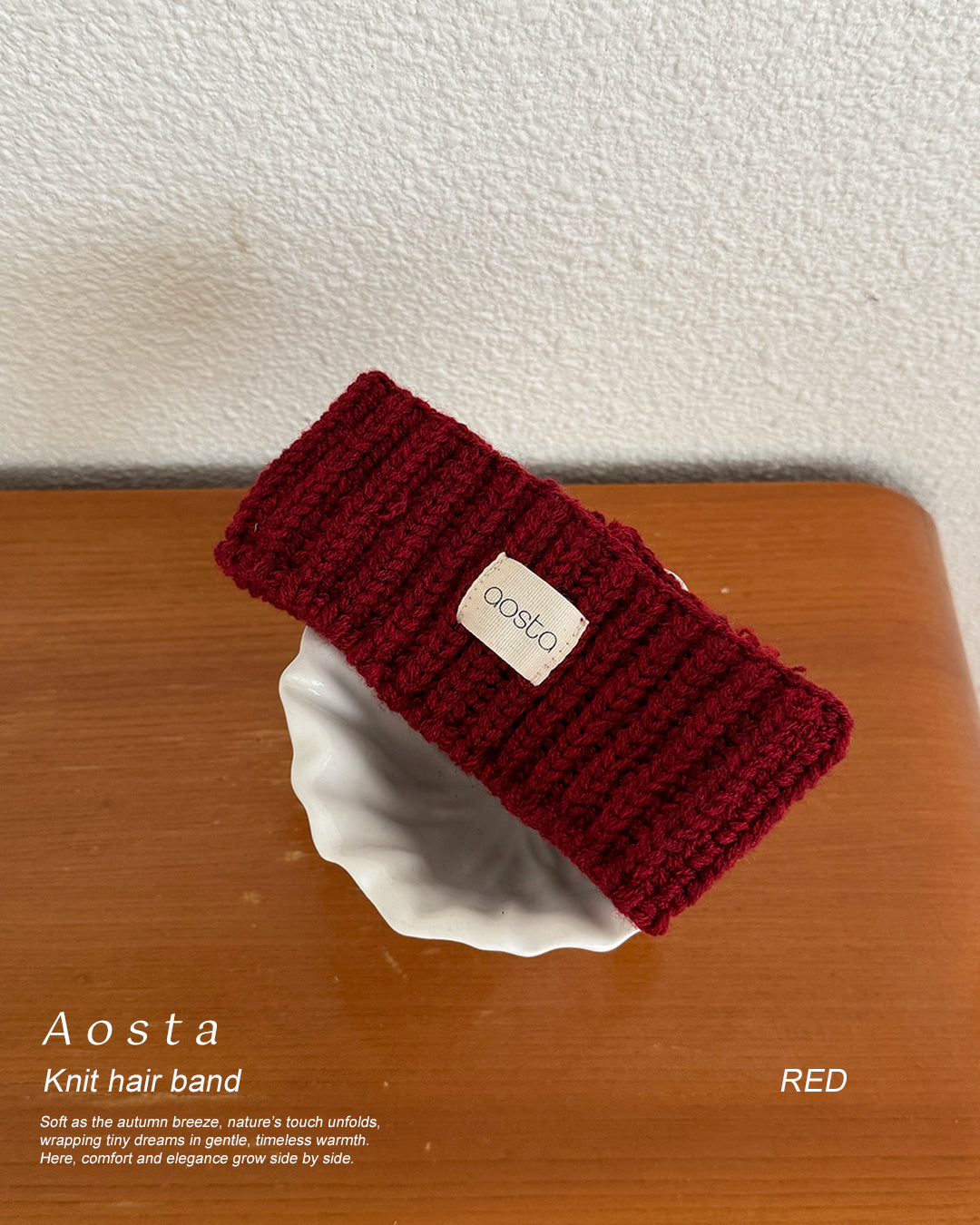 ［Aosta］Knit Cookie Headband