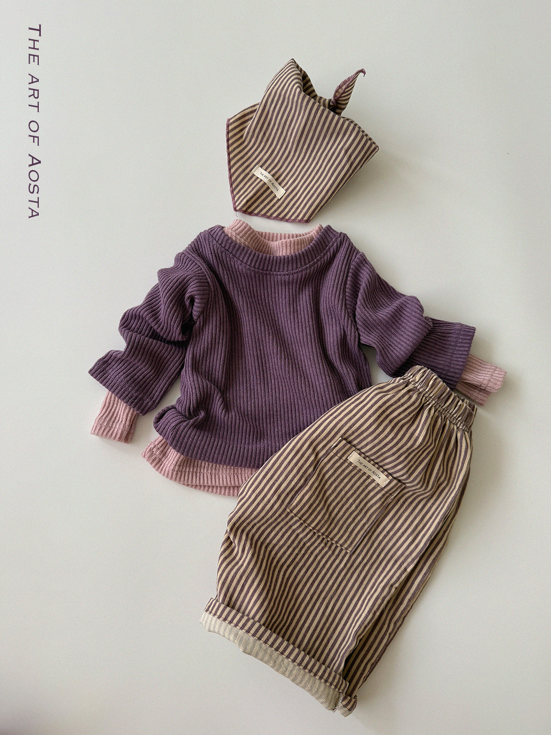 ［Aosta］Louis Stripe Pants