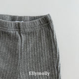［ELLY MOLLY］Mellow rib flare pants