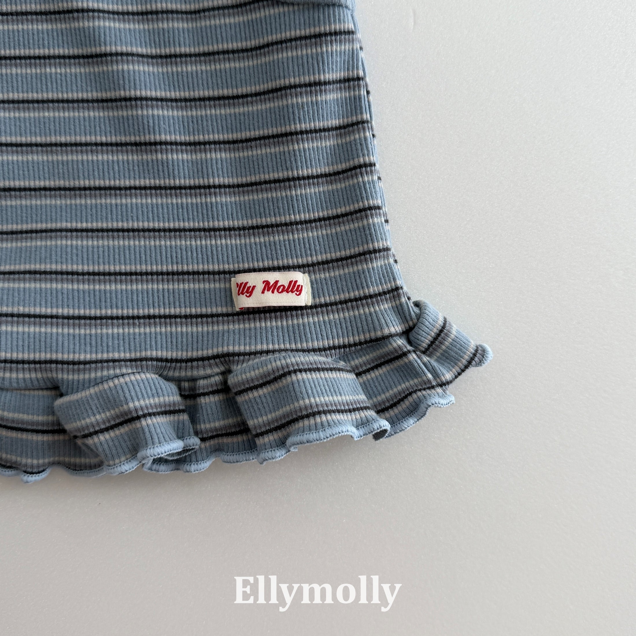 ［ELLY MOLLY］Shadow crop frill camisole tops
