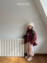 ［ELLY MOLLY］Gray heart jogger pants