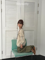 ［ELLY MOLLY］Fancy boxy tee