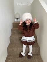 ［ELLY MOLLY］Dot frill pants