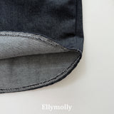 ［ELLY MOLLY］Bijou non-fade denim shirt